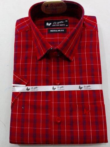 PL COTTON STRIPE CHECK SHIRTS 38 HS